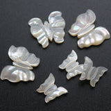 5pcs Natural Shell Butterfly Beads Pink DIY Hair Clip Bracelet Earring