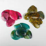 5pcs Natural Stone Geometric Pendant for DIY Jewelry Making