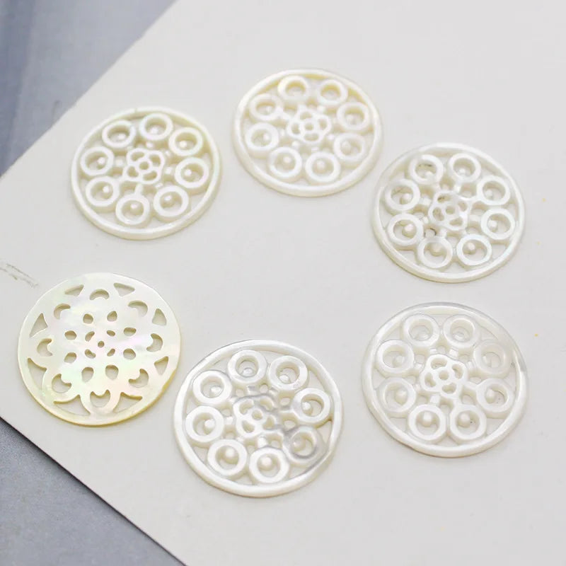 5pcs Natural Butterfly Shell Hanging Piece DIY Jewelry Accessories