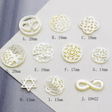 5pcs Natural Butterfly Shell Hanging Piece DIY Jewelry Accessories