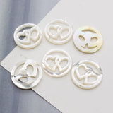 5pcs Natural Butterfly Shell Hanging Piece DIY Jewelry Accessories