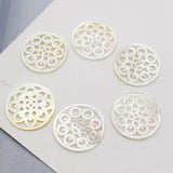 5pcs Natural Butterfly Shell Hanging Piece DIY Jewelry Accessories