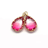 5pcs Natural Crystal Pendant DIY Jewelry 15X7mm