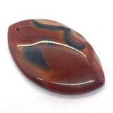 Natural Red Striped Agate Pendant Reiki Healing Natural Stone Pendant