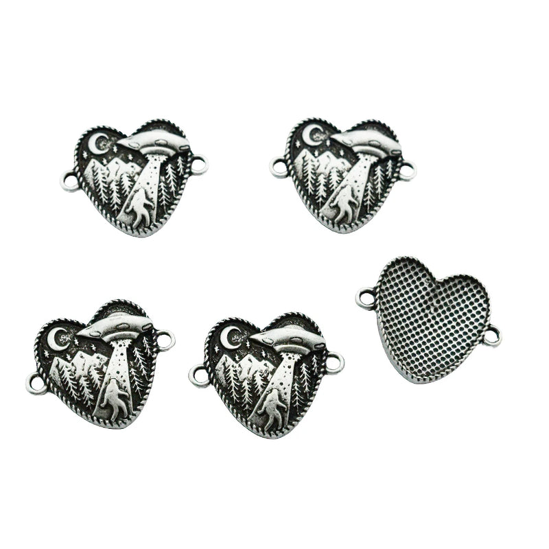 5pcs Moon Sasquatch Bigfoot Bracelet Charms DIY Jewelry