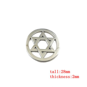 Stainless Steel Pentagram Protection Wicca Necklace Pendant