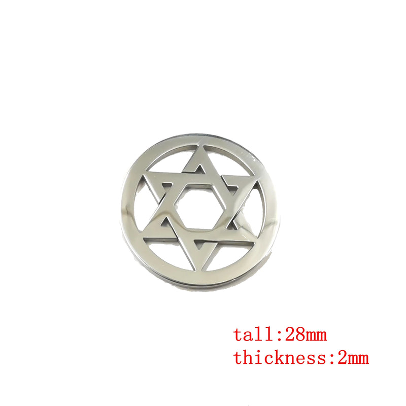 Stainless Steel Pentagram Protection Wicca Necklace Pendant