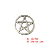 Stainless Steel Pentagram Protection Wicca Necklace Pendant