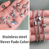 316L Stainless Steel Snake Chain Bracelet for Pandora Bracelet Women DIY Jewelry