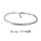 316L Stainless Steel Snake Chain Bracelet for Pandora Bracelet Women DIY Jewelry