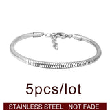 316L Stainless Steel Snake Chain Bracelet for Pandora Bracelet Women DIY Jewelry