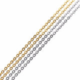 5pcs 1.5mm Stainless Steel Chains for DIY Necklace Bracelets