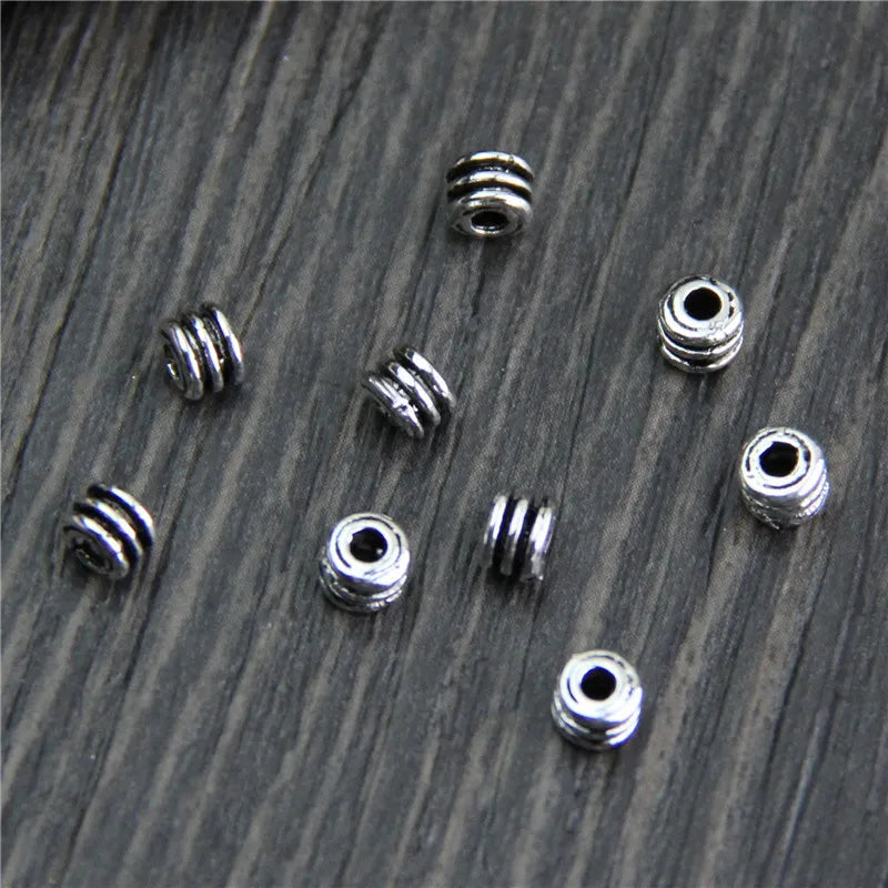 5pcs 925 Sterling Silver Spacer Beads 4.5mm for Bracelet
