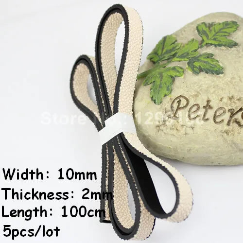 5pcs 10mm Flat Leather Cord for DIY Jewelry Making K01813