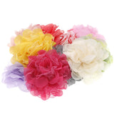 5pcs Chiffon Damaged Flower Head Wedding Party Home Decoration DIY