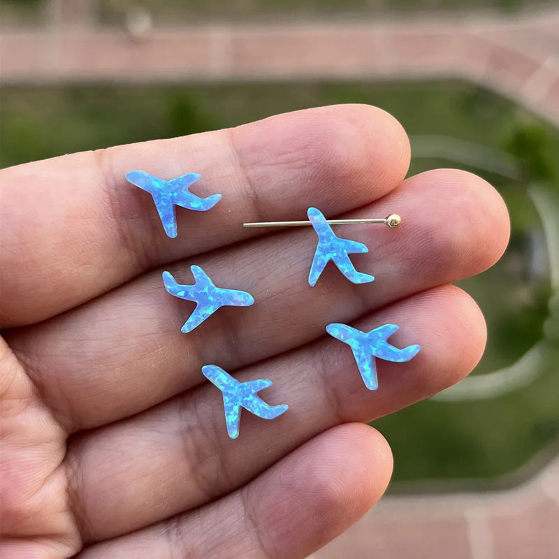 (5pcs/lot) Airplane Opal Beads - Light Fire Opal Stone for Necklace