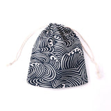 5pcs 14*16cm Linen Cotton Drawstring Gift Bags