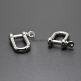 5pcs Stainless Steel D Shackle With Screw 24mm W * 26mm H*4mm T