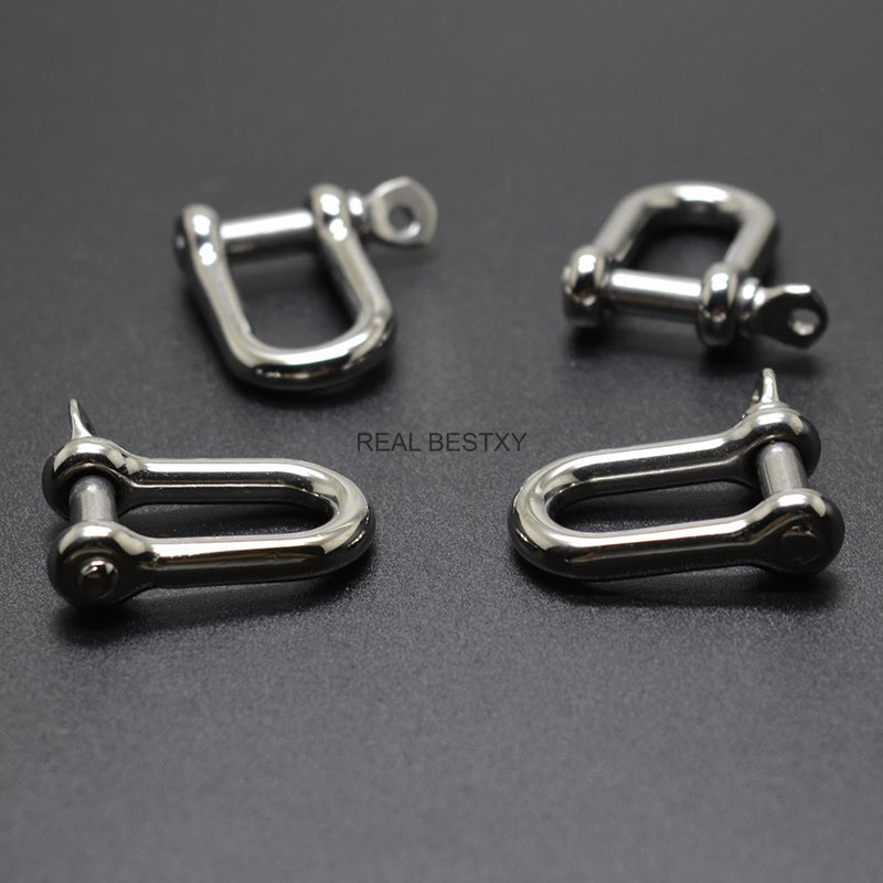 5pcs Stainless Steel D Shackle With Screw 24mm W * 26mm H*4mm T