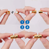 5pcs Magnetic Clasps 3 4 5 6 8 10mm Locking Fit Leather Cord DIY Bracelets