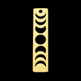 316 Stainless Steel Moon Earring Pendant Charm - 5pcs/lot