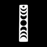 316 Stainless Steel Moon Earring Pendant Charm - 5pcs/lot