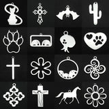 5pcs 316 Stainless Steel Charms for Jewelry Making DIY