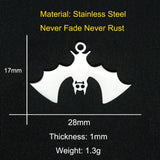 5pcs 316 Stainless Steel Charms for Jewelry Making DIY