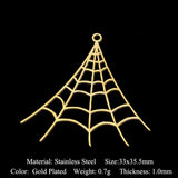 5pcs 316 Stainless Steel Geometric Earring Charm Pendant Jewelry