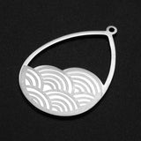 5pcs 316 Stainless Steel Hand Eye Cat Snake DIY Necklace Charm Pendant
