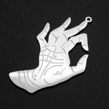 5pcs 316 Stainless Steel Hand Eye Cat Snake DIY Necklace Charm Pendant