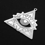 5pcs 316 Stainless Steel Hand Eye Cat Snake DIY Necklace Charm Pendant