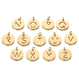 5pcs 316 Stainless Steel Initial Name Charms A-Z Letter Pendants