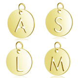 5pcs 316 Stainless Steel Initial Name Charms A-Z Letter Pendants