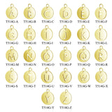 5pcs 316 Stainless Steel Initial Name Charms A-Z Letter Pendants