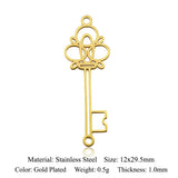 5pcs 316 Stainless Steel Om Yoga Buddha Earring Pendant Jewelry Charm