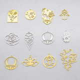 316 Stainless Steel Yoga Skull Charm Pendant for Necklaces