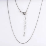 5pcs 316L Stainless Steel Snake Chain Necklace 1.2mm 1.5mm 45+5cm Adjustable