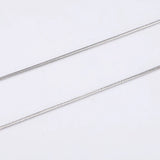 5pcs 316L Stainless Steel Snake Chain Necklace 1.2mm 1.5mm 45+5cm Adjustable