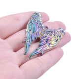 5pcs/lot Angel Wing Rainbow Charms Jewelry Making Pendant