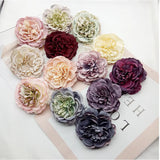 5pcs Silk Peony Flower Heads DIY Wedding Home Decor