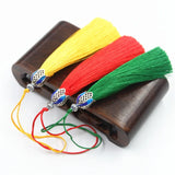 5pcs Metal Alloy Cap Silk Tassel Crown Fringe Trim DIY Craft Car Hanging Pendant