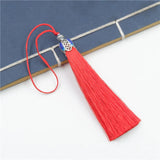 5pcs Metal Alloy Cap Silk Tassel Crown Fringe Trim DIY Craft Car Hanging Pendant