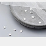 5pcs 925 Sterling Silver Flower Beading Spacer Charm 4mm DIY Jewelry Making