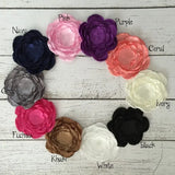 5pcs DIY Satin Layered Wedding Flower Hair Accessory For Bridal Bouquets
