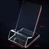 5pcs Acrylic Cellphone Display Stand Clear Digital Jewelry Organizer