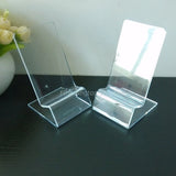 5pcs Acrylic Cellphone Display Stand Clear Digital Jewelry Organizer