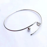 Adjustable Bangles with Ball Beads, DIY Charms Bracelet