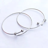 Adjustable Bangles with Ball Beads, DIY Charms Bracelet
