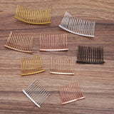 5pcs Alloy Hair Comb DIY Jewelry Making Hairpins Hair Clips Metal Wire Wrap